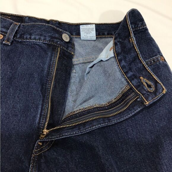 Levi’s 550 Vintage Mom Jeans Dark Wash High Waist Size 14 Miss S - Picture 6 of 13